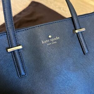 Kate Spade Black Leather Tote Bag